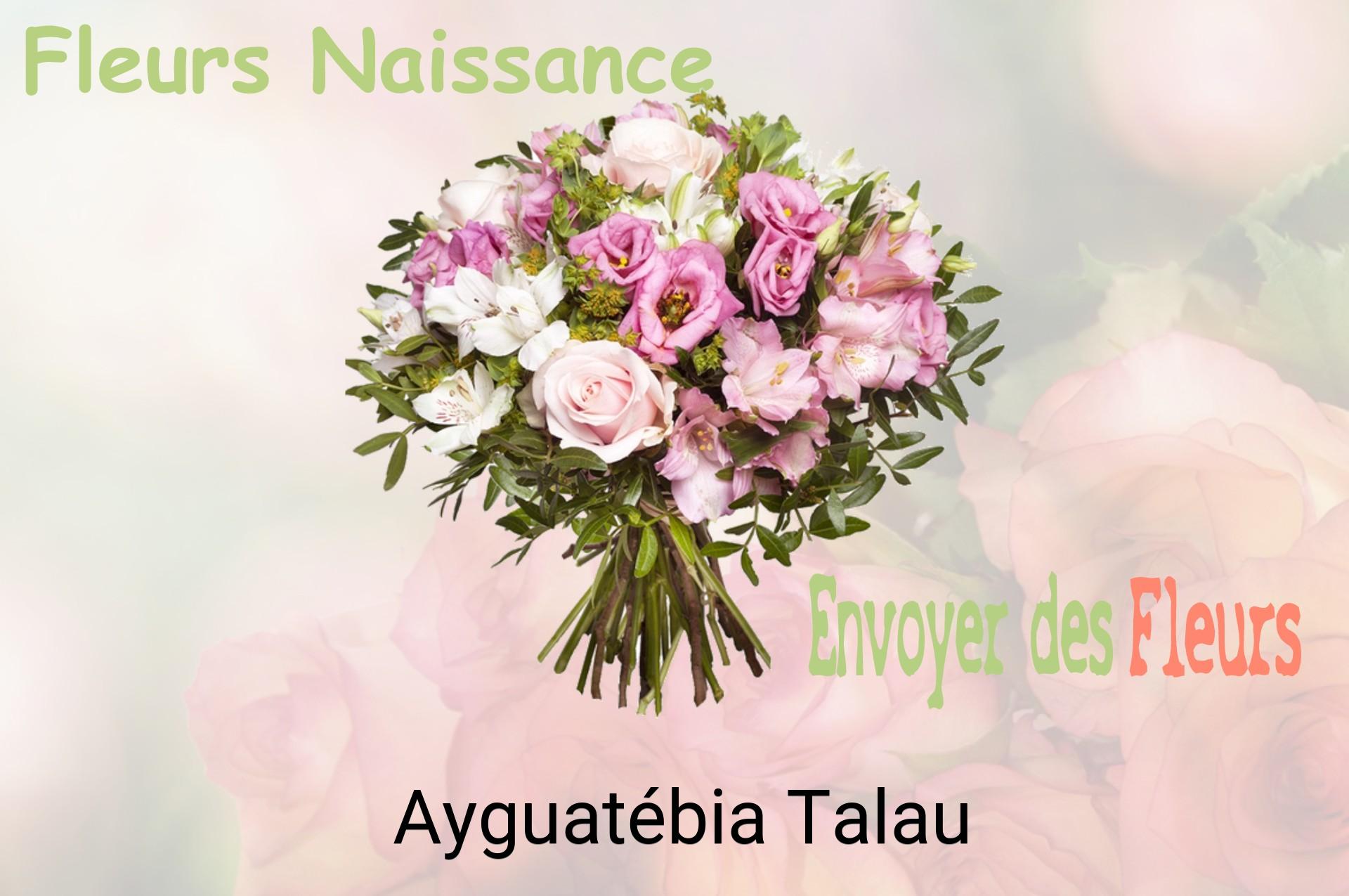 Bouquet de fleurs de naissance livré à Ayguatébia-Talau